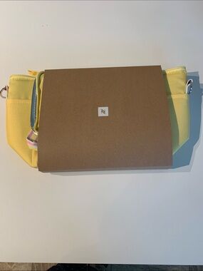 Nespresso Yellow Cooler Bag with Multicolor Strap